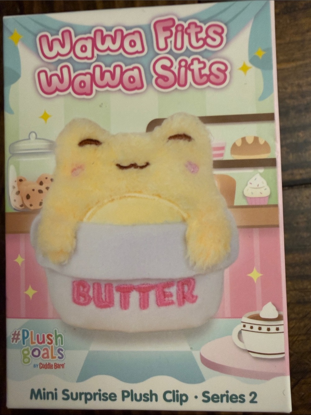 Wawa Fits Wawa Sits Yellow 'Butter' Mini Plush Clip by Cuddle Barn